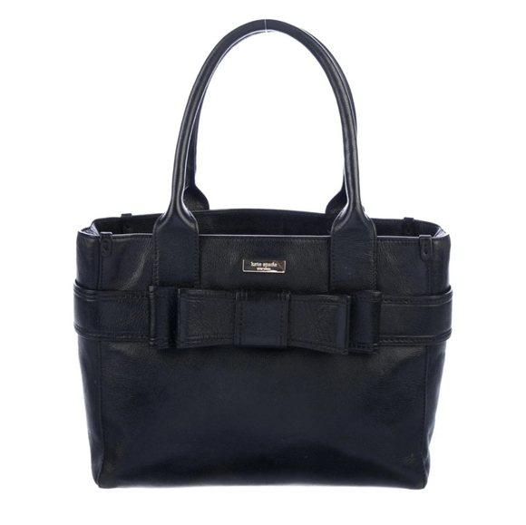 Kate Spade New York Quinn Villabella Black Leather Bow Bag. - Picture 16 of 16